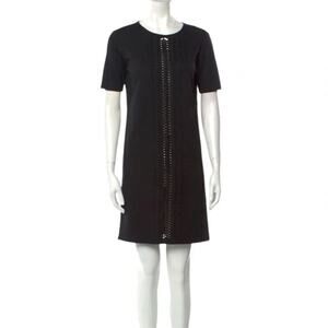 Andrew Gn Virgin Wool Mini Dress Black Size: XS | US2, FR34